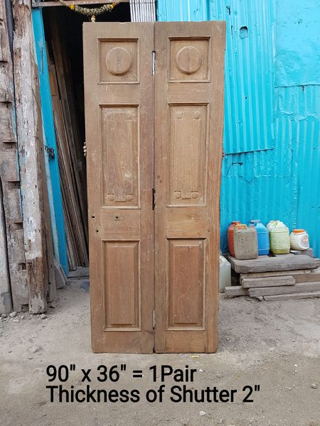 Old Wooden Panel Door